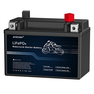 12.8V 8AH 120CCA دراجة نارية بطارية LIFEPO4